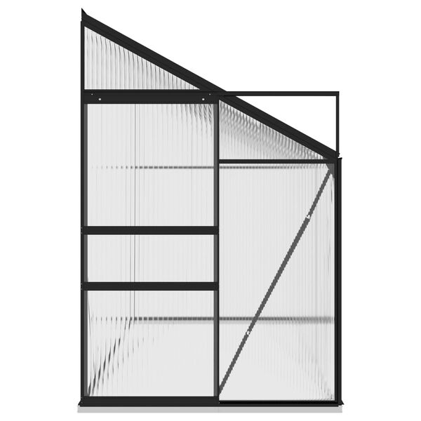 vidaXL Anlehngew&auml;chshaus Anthrazit Aluminium 7,77 m&sup3;