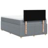 vidaXL Boxspringbett mit Matratze Hellgrau 120x190 cm Stoff