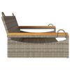 vidaXL Hängebank Grau 109x62x40 cm Poly Rattan