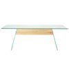 vidaXL Couchtisch Transparent 110 x 55 x 40 cm Glas