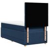 vidaXL Boxspringbett mit Matratze Blau 80x200 cm Stoff