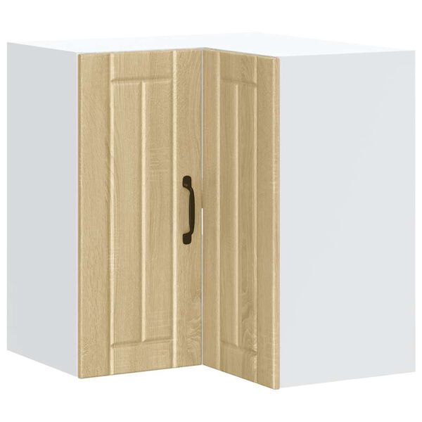 vidaXL K&uuml;chen-Eckh&auml;ngeschrank Lucca Sonoma-Eiche Holzwerkstoff