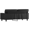 vidaXL 2-Sitzer-Sofa Schwarz 140 cm Kunstleder