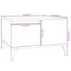 vidaXL Couchtisch Grau Sonoma 55x55x36,5 cm Holzwerkstoff