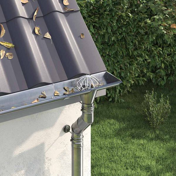 vidaXL Dachrinnenblattschutz 2 pcs Silber 50 mm Edelstahl