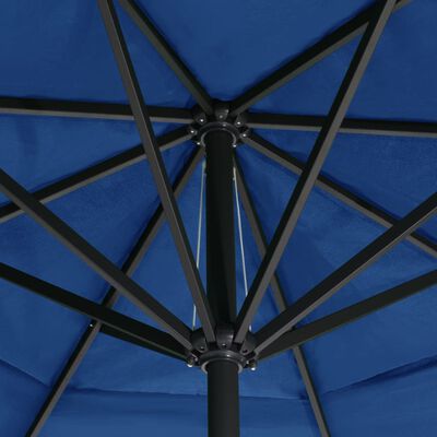 vidaXL Sonnenschirm mit Aluminium-Mast 500 cm Azurblau
