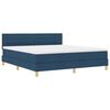 vidaXL Boxspringbett mit Kissen mit Kopfteil Blau 180 x 200 cm Stoff