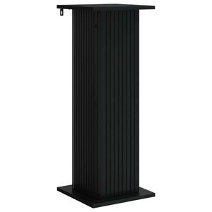 vidaXL Pflanzenst&auml;nder Schwarz 30,5 x 30 x 80,5 cm Holzwerkstoff