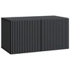 vidaXL Wandmontierter TV-Schrank 59,5 x 31 x 30 cm Schwarz