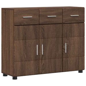 vidaXL Sideboard Braun Eichen-Optik 88,5 x 30,5 x 73 cm Holzwerkstoff