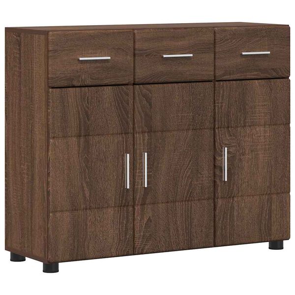 vidaXL Sideboard Braun Eichen-Optik 88,5 x 30,5 x 73 cm Holzwerkstoff