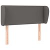 vidaXL Kopfteil mit Ohren Grau 83x23x78/88 cm Kunstleder