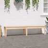 vidaXL Gartenbank 2-Sitzer 203,5x44x45 cm Massivholz Kiefer
