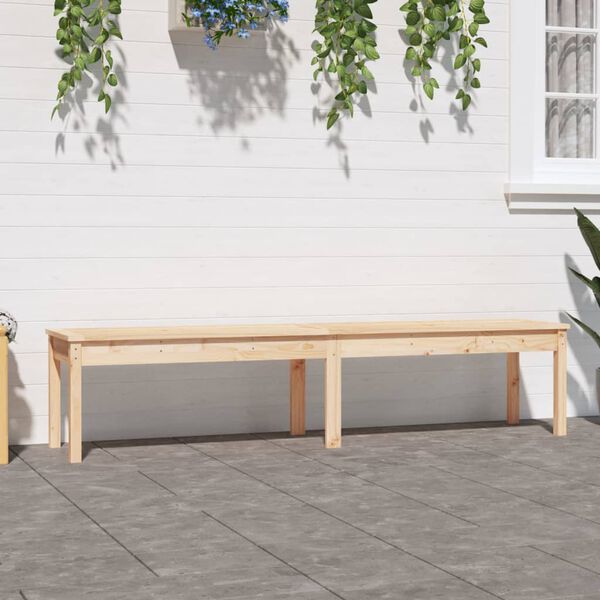 vidaXL Gartenbank 2-Sitzer 203,5x44x45 cm Massivholz Kiefer
