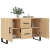 vidaXL Sideboard Sonoma-Eiche 100x36x60 cm Holzwerkstoff