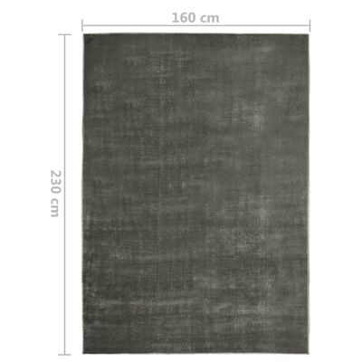 vidaXL Teppich Waschbar Faltbar Taupe 160x230 cm Polyester