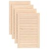 vidaXL Schranktüren Lamellen-Design 4 Stk. 61,5x39,4 cm Massivholz