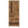 vidaXL Highboard mit Schubladen 2 pcs Altholz Holzwerkstoff