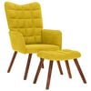 vidaXL Relaxsessel mit Hocker Gelber Samt