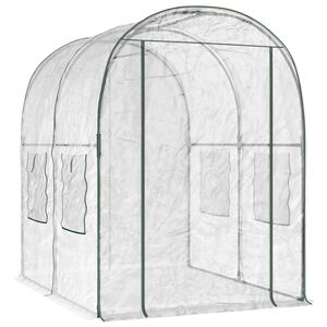 vidaXL Gew&auml;chshaus mit Rahmen 160 x 200 x 192,5 cm PVC Transparent