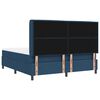 vidaXL Boxspringbett mit Matratze mit Kopfteil Blau 180 x 200 cm Stoff