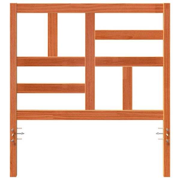 vidaXL Bettkopfteil Wachsbraun 80,5 x 4 x 104 cm Massives Kiefernholz