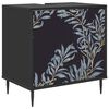 vidaXL Badezimmerschrank DOKKUM Schwarz Eichen-Optik 60 x 40 x 61 cm