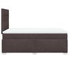vidaXL Boxspringbett mit Matratze Dunkelbraun 120x190 cm Stoff