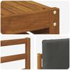 vidaXL Sofagarnituren 8 pcs Natur und Anthrazit Massivholz Akazie