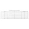 vidaXL Gabionen mit Hochbogen 6 Stk. 400x50x100/120cm Verzinktes Eisen