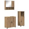vidaXL Badezimmerm&ouml;bel-Set 3 Stk. Artisan-Eiche 61 x 35 x 64 cm
