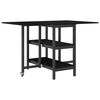 vidaXL Esstisch 122 x 80 x 76,5 cm Holzwerkstoff Schwarz Eichen-Optik