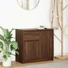 vidaXL Sideboard mit Schublade Braun Eichen-Optik 71x35x65 cm
