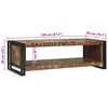 vidaXL Couchtisch 120 x 50 x 38 cm Massives upgecyceltes Holz