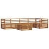 vidaXL Outdoor-Sofagarnitur 6 Stk. Natur