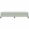 vidaXL Boxspringbett mit Matratze Hellgrau 160 x 210 cm Stoff