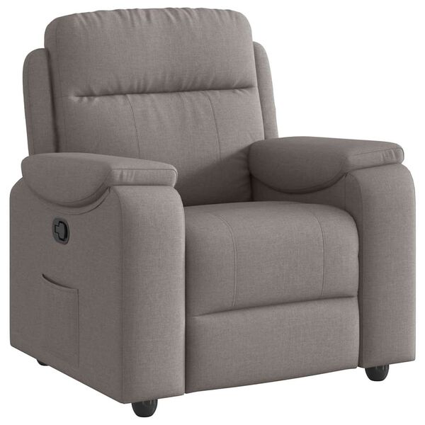 vidaXL Relaxsessel Taupe Stoff