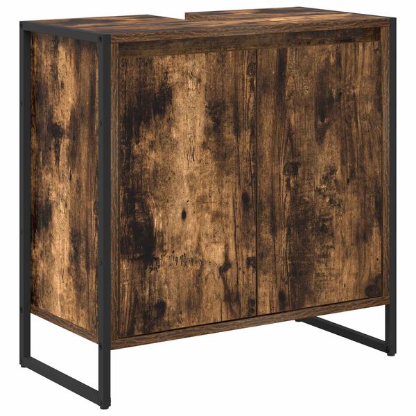 vidaXL Badezimmerschrank Raucharbe 60 x 30 x 60 cm Holzwerkstoff