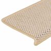vidaXL Stufenmatten Selbstklebend Sisal-Optik 30 Stk. 65x21x4cm Berber