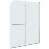 vidaXL Faltbare Duschkabine 2 Paneele ESG 95 x 140 cm