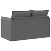 vidaXL Sofa 120cm Dunkelgrau Metall