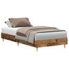 vidaXL Bettgestell ohne Matratze Altholz-Optik 100x200cm Holzwerkstoff
