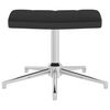 vidaXL Relaxsessel mit Hocker Schwarz Samt und PVC