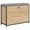 vidaXL Schuhbank mit Klappe Sonoma-Eiche 82x32x56 cm