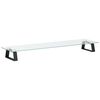 vidaXL Monitorst&auml;nder Schwarz 80x20x8 cm Hartglas und Metall