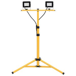 vidaXL LED-Fluter mit Stativ 2x20 W Kaltwei&szlig;