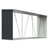 vidaXL Brennholzlager Verzinkter Stahl 330x84x152 cm Anthrazit