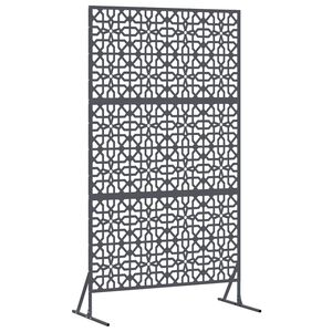 vidaXL Sichtschutz Anthrazit 100 x 50 x 180 cm Stahl
