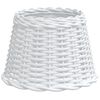 vidaXL Lampenschirm Wei&szlig; &Oslash;30x20 cm Korbweide