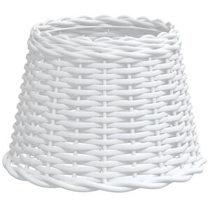 vidaXL Lampenschirm Wei&szlig; &Oslash;30x20 cm Korbweide